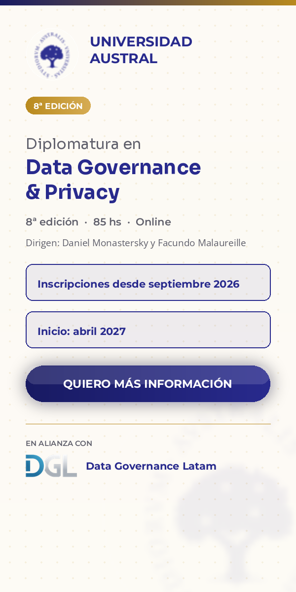 Diplomatura en Data Governance & Privacy - Universidad Austral