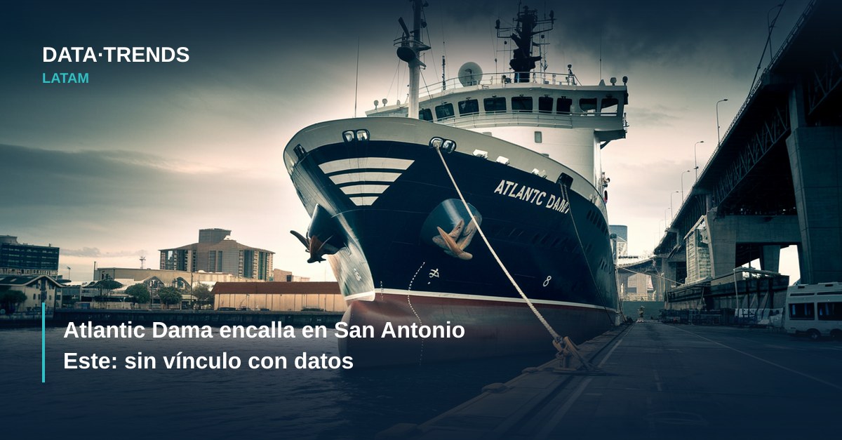 Atlantic Dama encalla en San Antonio Este: sin vínculo con datos