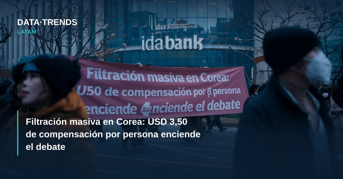 Filtración masiva en Corea: USD 3,50 de compensación por persona enciende el debate