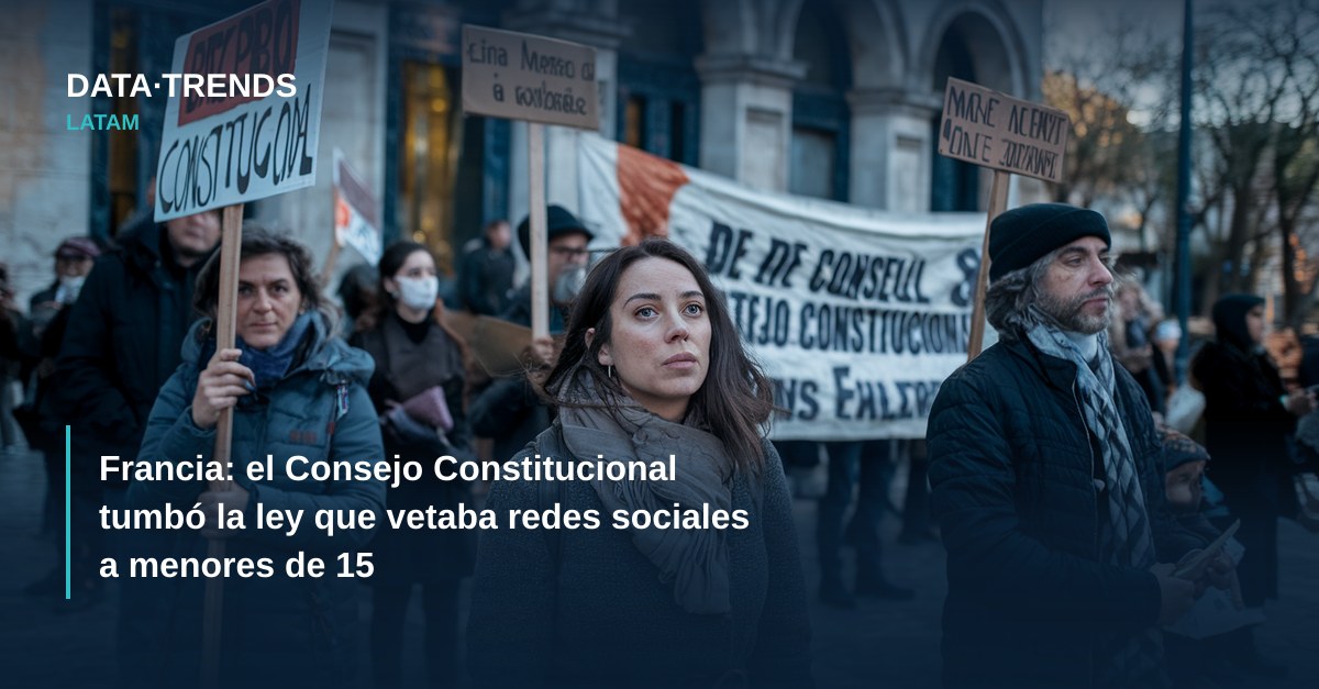 Francia: el Consejo Constitucional tumbó la ley que vetaba redes sociales a menores de 15