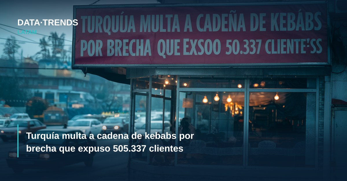 Turquía multa a cadena de kebabs por brecha que expuso 505.337 clientes