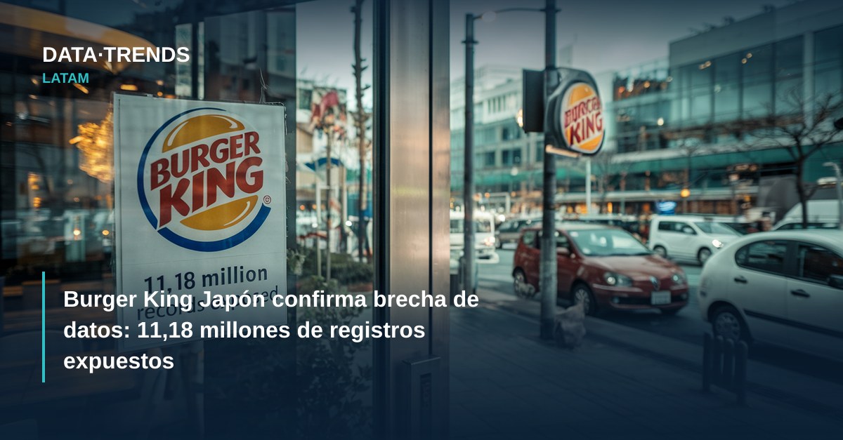 Burger King Japón confirma brecha de datos: 11,18 millones de registros expuestos