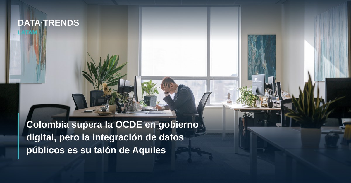 Colombia supera la OCDE en gobierno digital, pero la integración de datos públicos es su talón de Aquiles