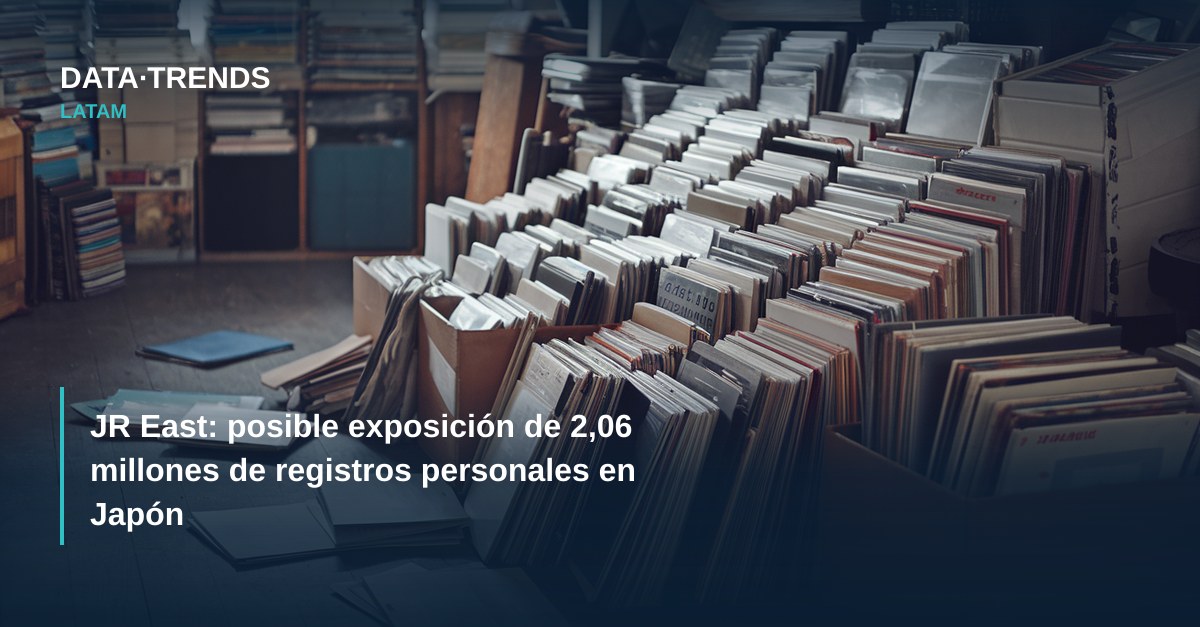 JR East: posible exposición de 2,06 millones de registros personales en Japón